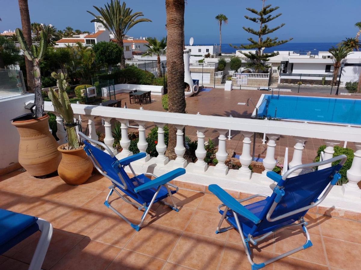 First Line Villa Floor Studio Apartment With Amazing Sea View Air Conditioned Just 50M From The Beach Costa Adeje  Exterior foto