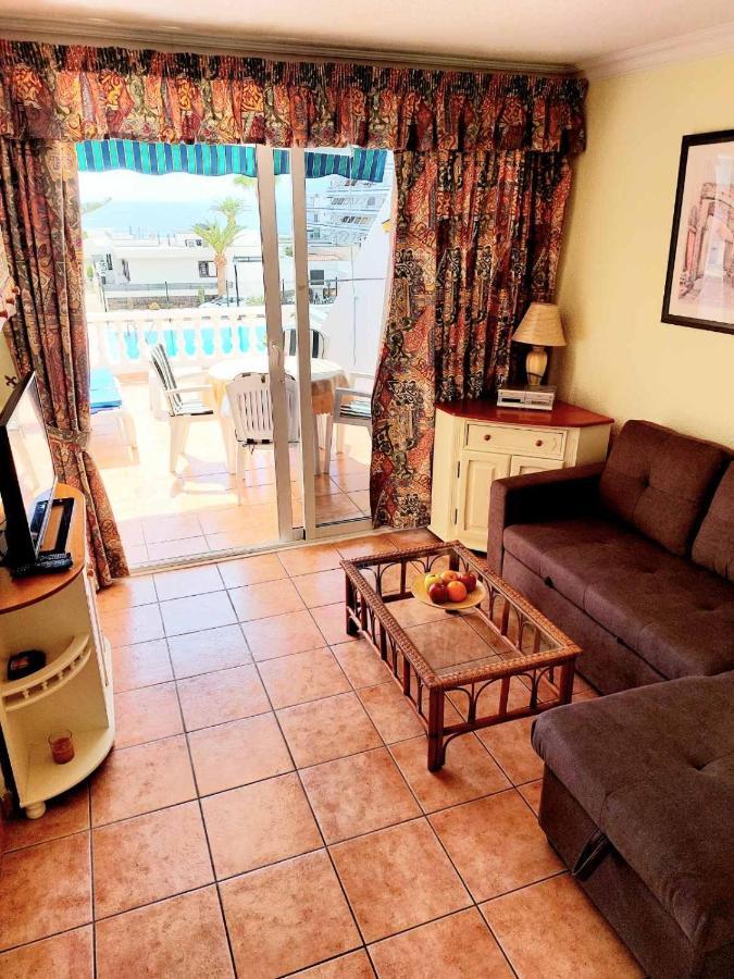 First Line Villa Floor Studio Apartment With Amazing Sea View Air Conditioned Just 50M From The Beach Costa Adeje  Exterior foto